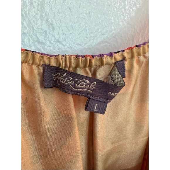 Hale Bob 100% Silk Patterned Mini Dress L - Picture 4 of 7